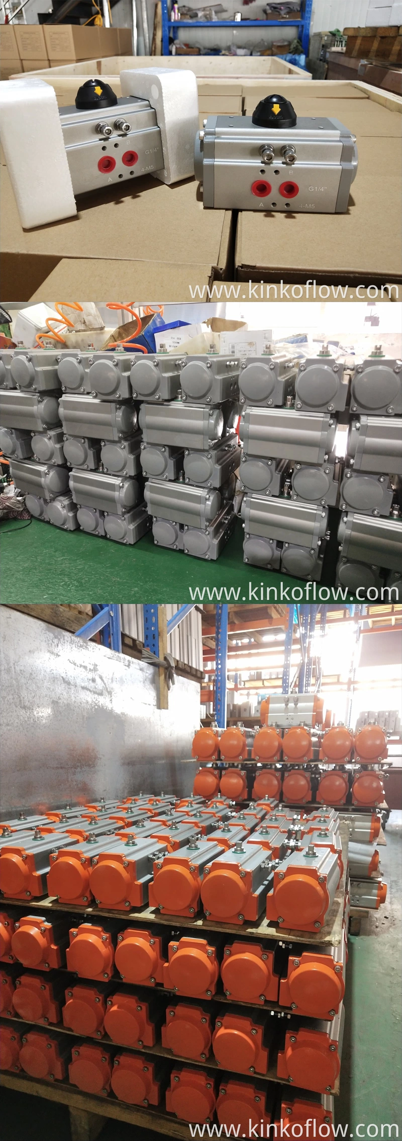 Bộ truyền động khí nén hợp kim nhôm quay 1/4