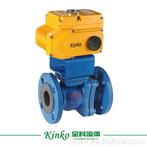 Van bi điện mặt bích thân 3 mảnh