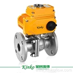 Van bi điện mặt bích thân 3 mảnh