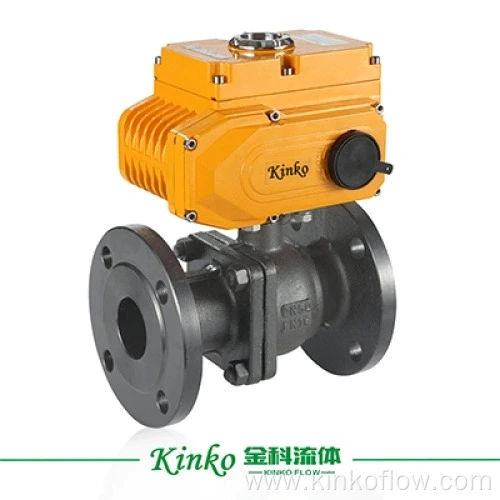 Van bi điện mặt bích thân 3 mảnh