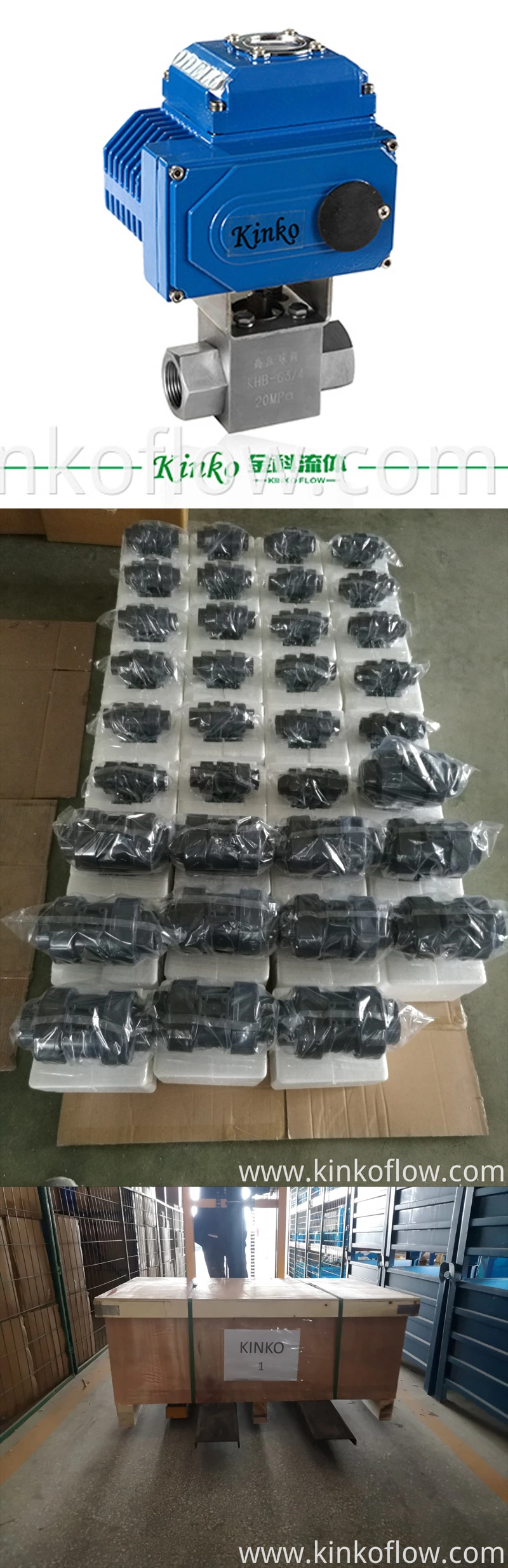 Van bi điện mặt bích thân 3 mảnh