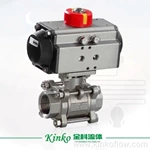Van bi khí nén ba mảnh bằng thép không gỉ CF8 1/2"-4"