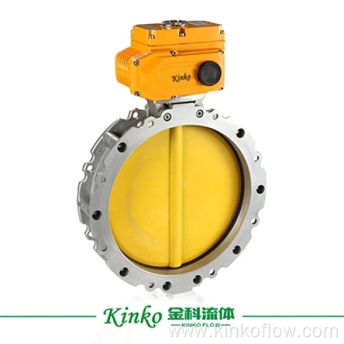 Van bướm điện mặt bích DN80 mềm