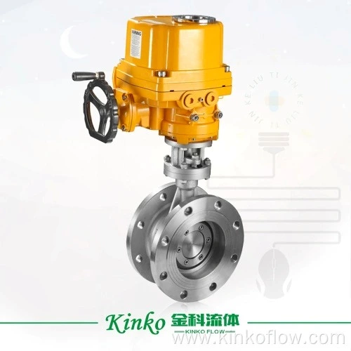 Van bướm mặt bích phớt cứng điện