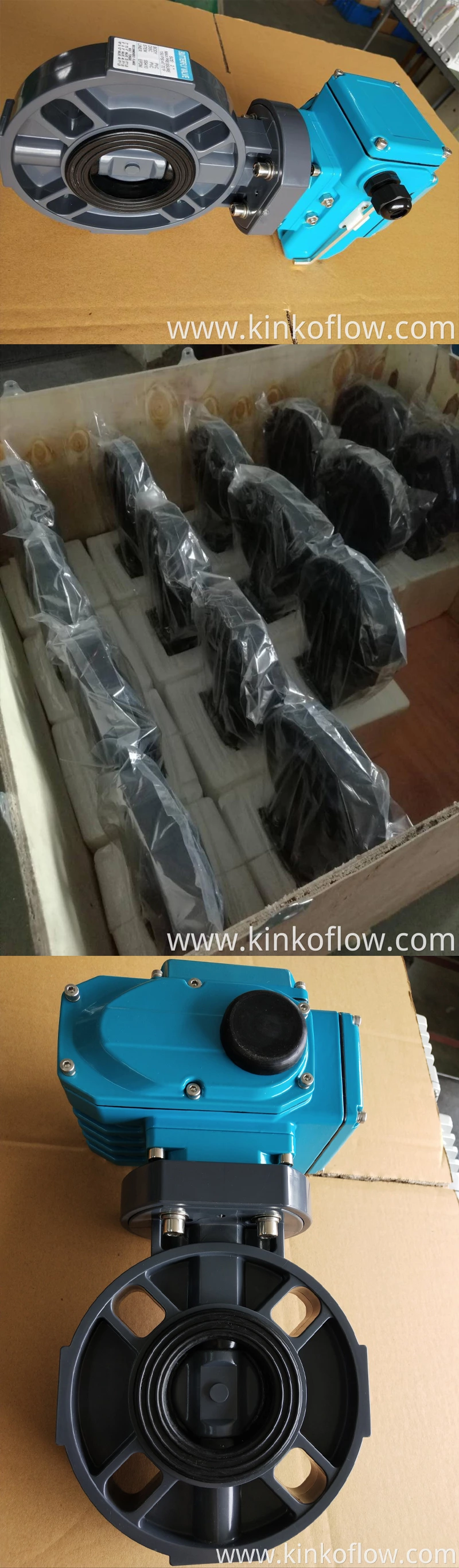 Van bướm UPVC kẹp điện