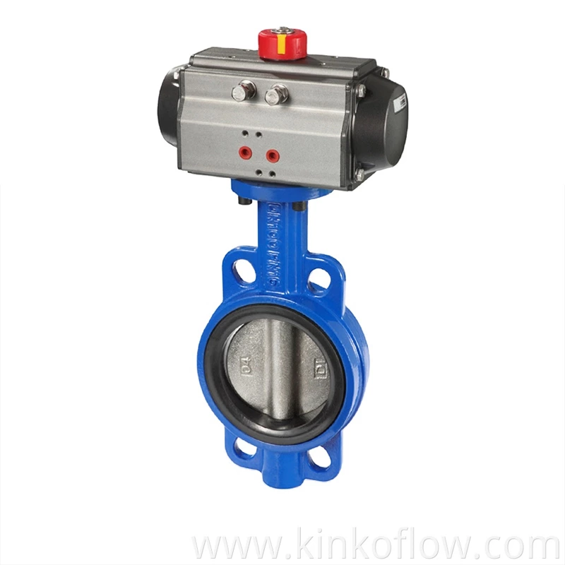 Van bướm khí nén bằng gang xám DN40-600