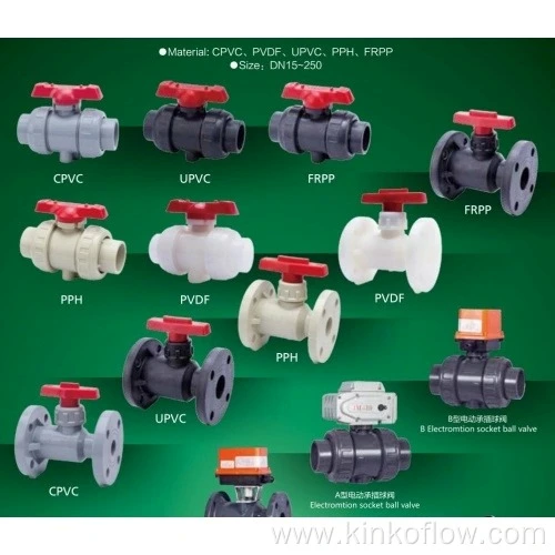 Van bi PVC truyền động khí nén