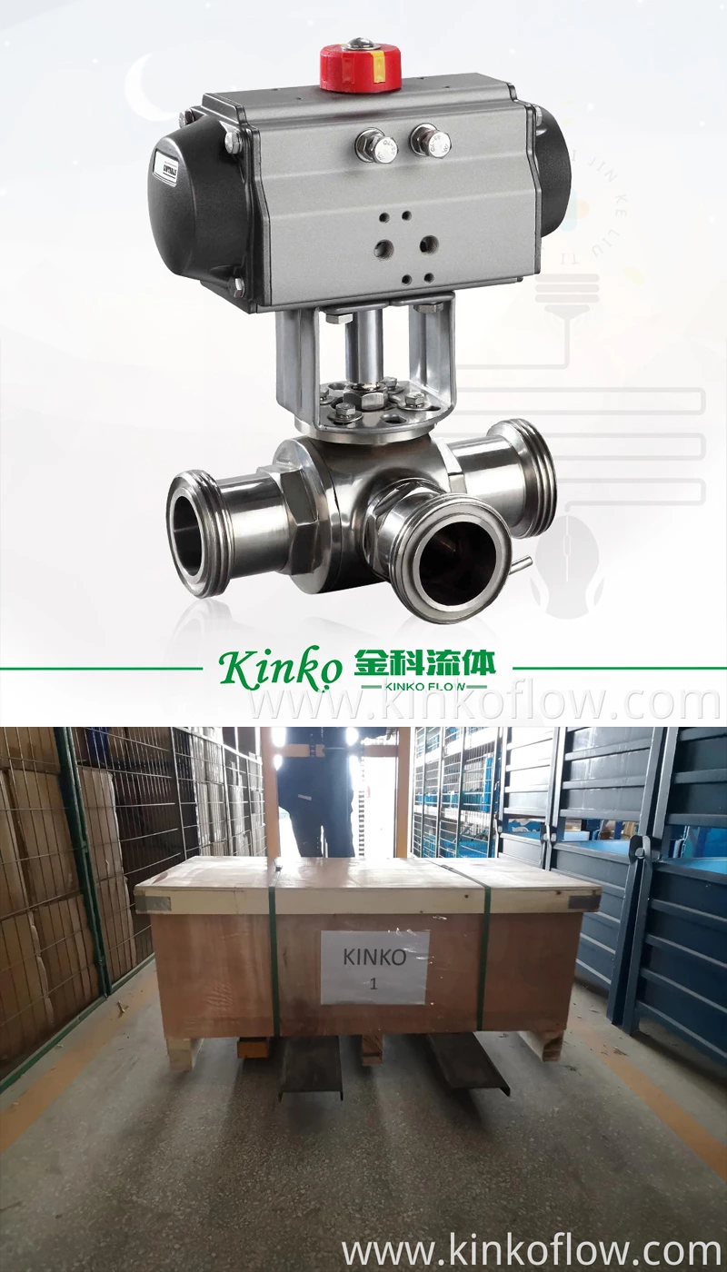 Van bi nhanh ba chiều vệ sinh khí nén