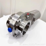 Van bướm vệ sinh bộ truyền động khí nén loại đứng